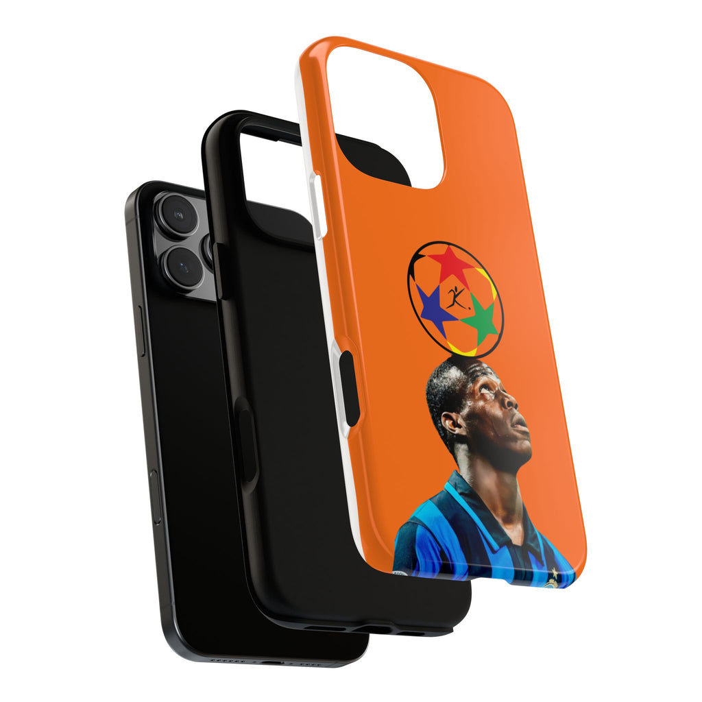 Soccer Legend Tough Phone Case — Orange Star Ball Design