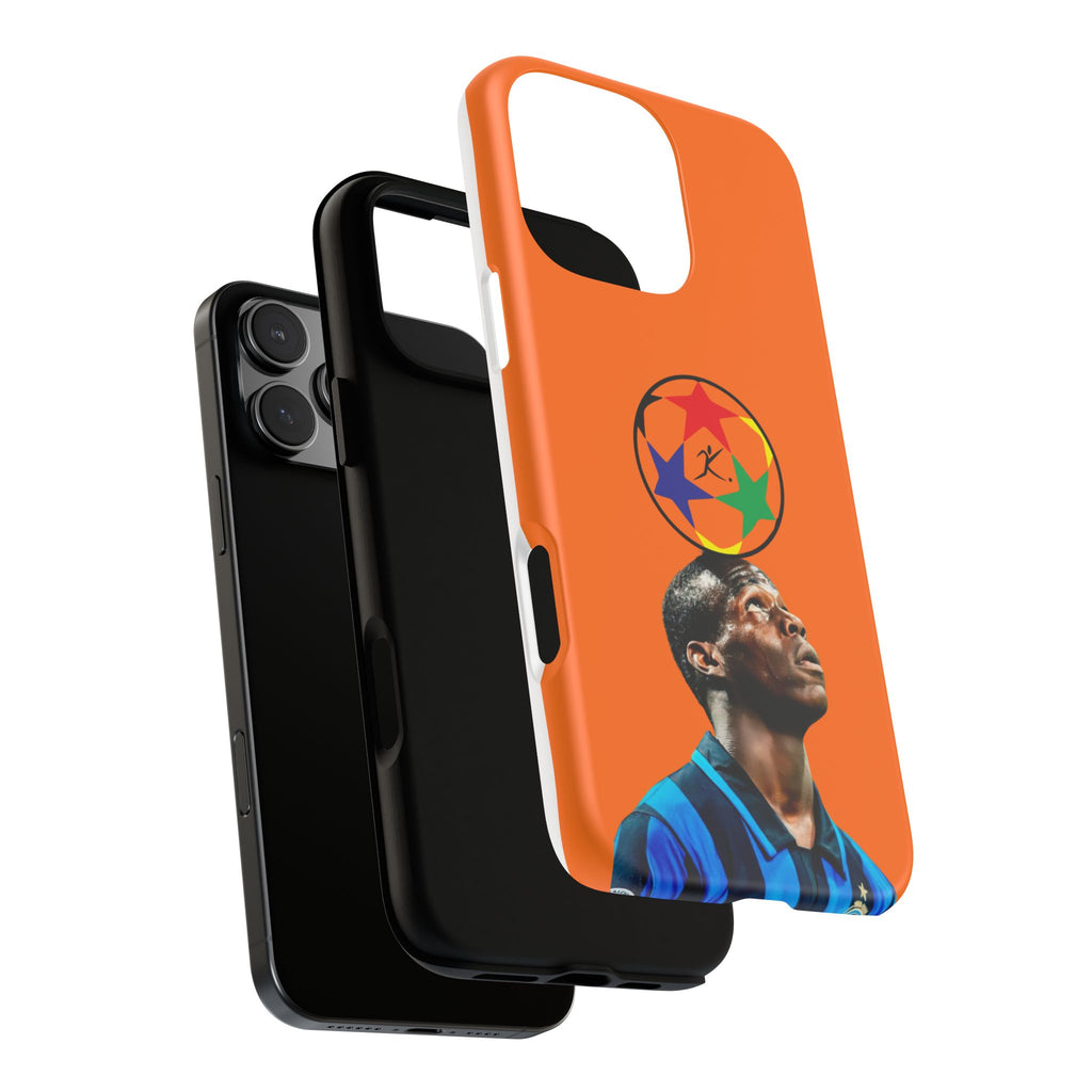 Soccer Legend Tough Phone Case — Orange Star Ball Design