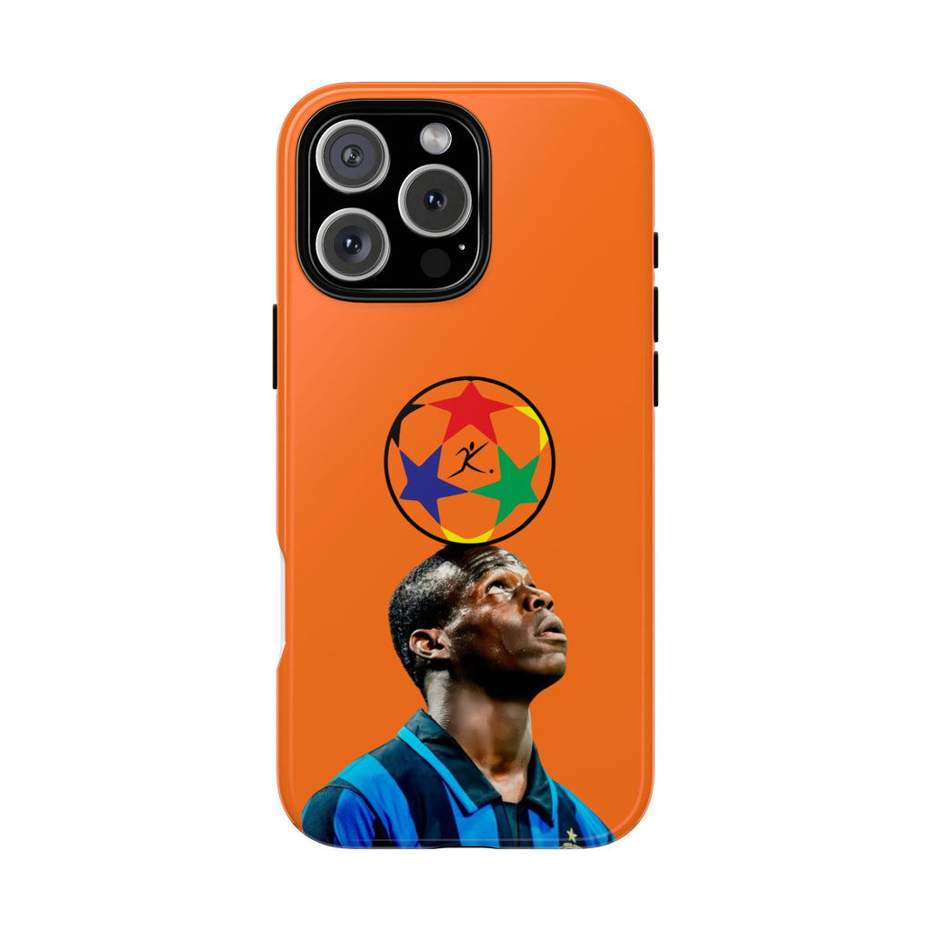 Soccer Legend Tough Phone Case — Orange Star Ball Design